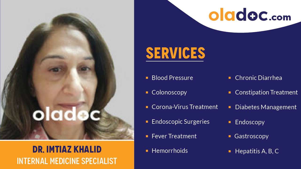 Services provided by Dr.Imtiaz Khalid